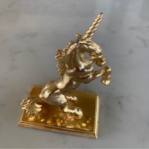 London Pewter Gold Unicorn